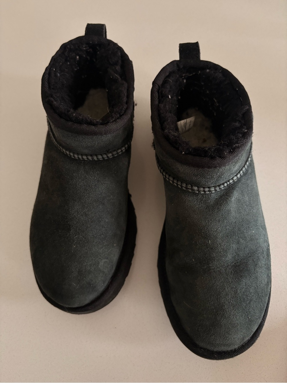 UGG Classic ultra Mini Ankle Booties in Black - Picture 3 of 7